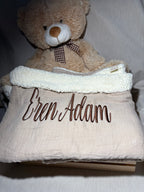 Plaide doublée polaire - Gaz de coton