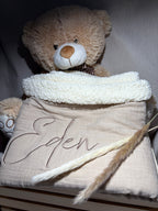 Plaide doublée polaire - Gaz de coton