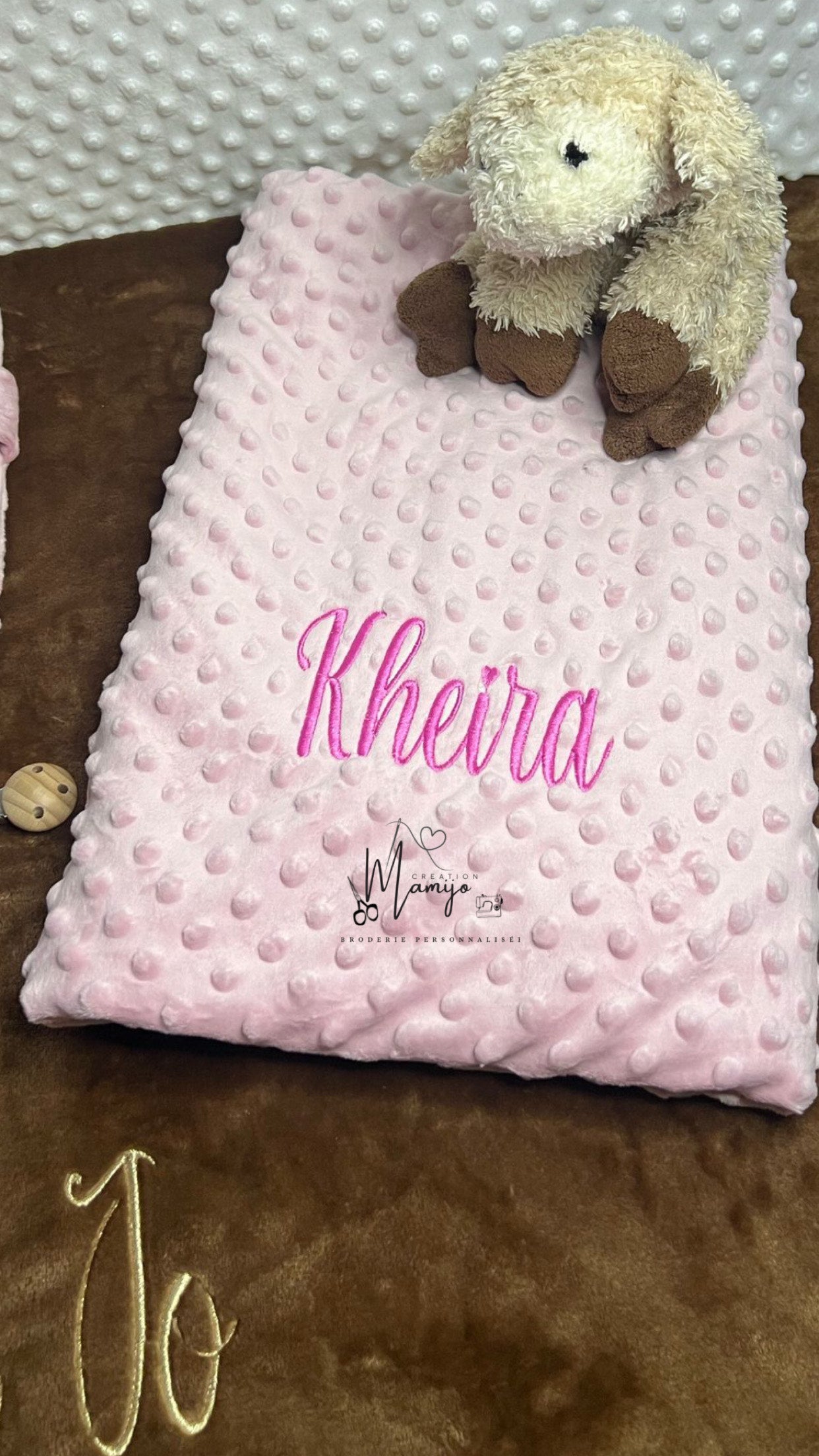 Plaide doublée polaire - Minky